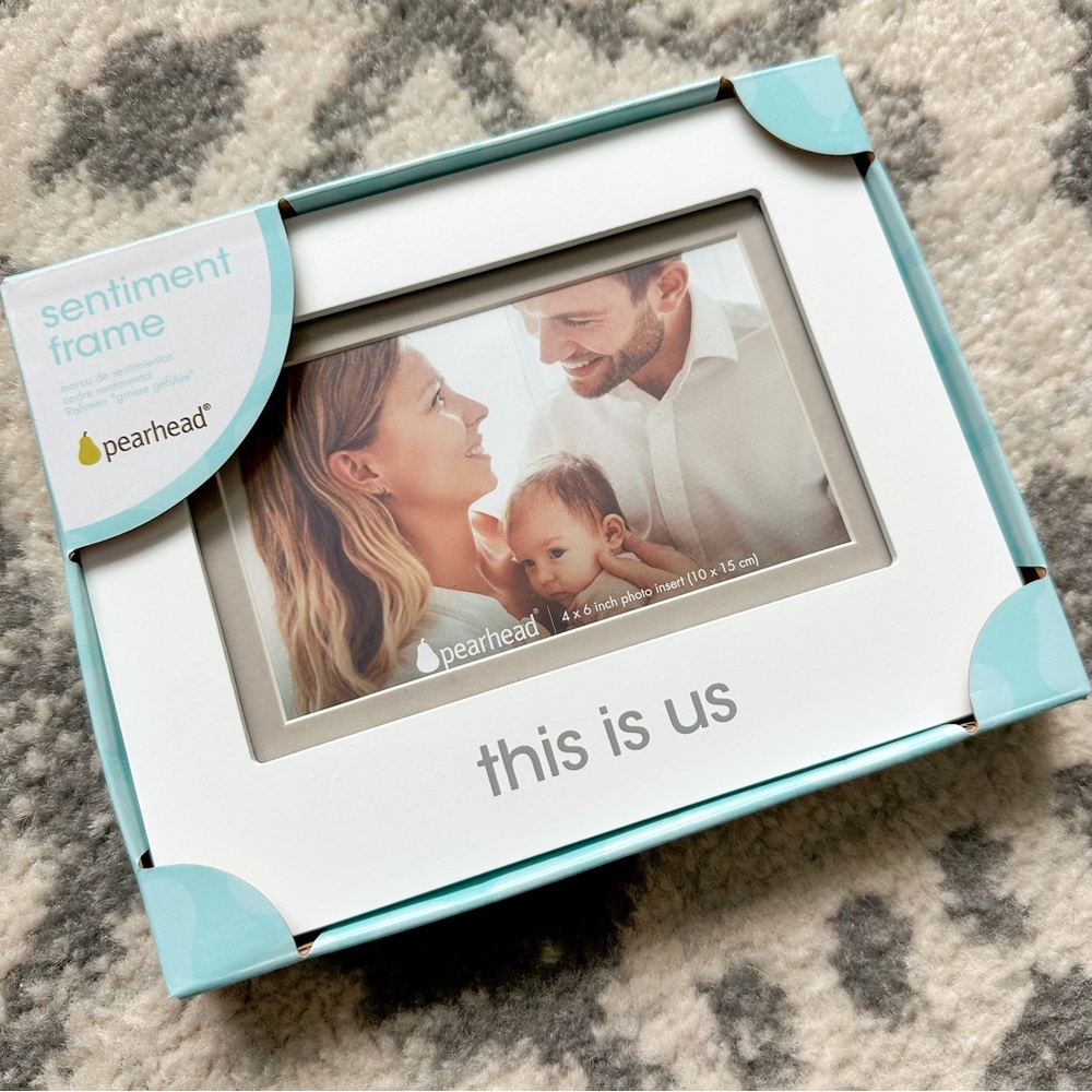 NWT Pearhead Sentimental Keepsake Baby/Family White Picture Frame “This Is Us”